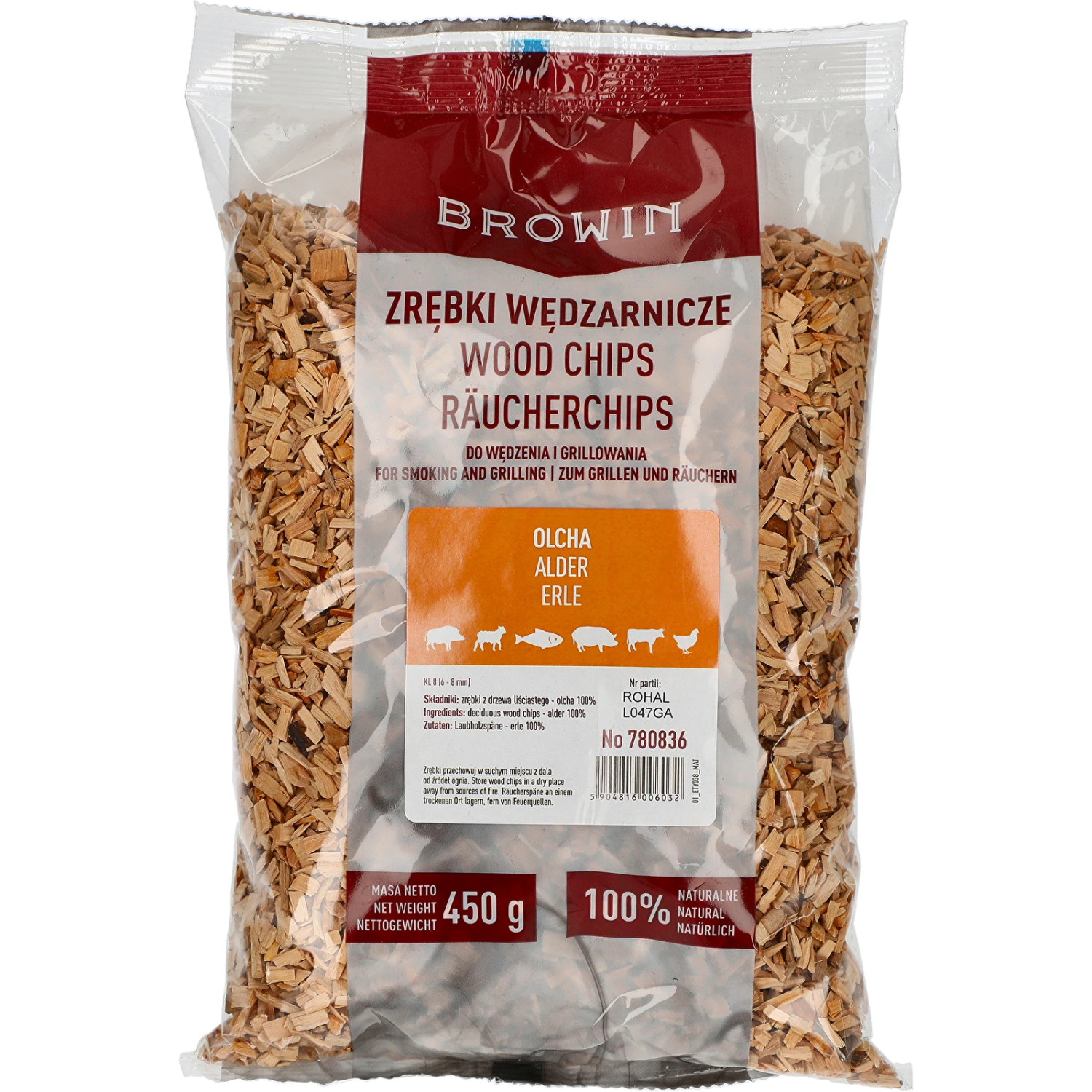 Browin koka skaidas 780836, 450g, alkšņa
