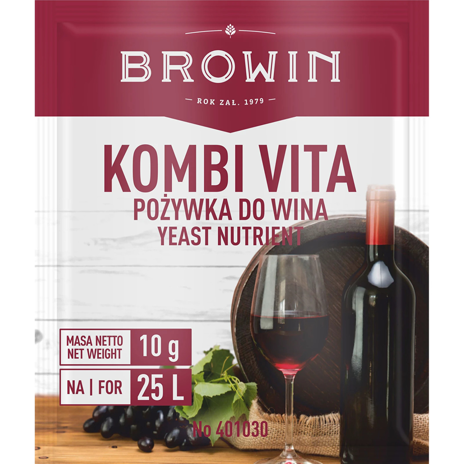 Browin Kombi Vita vīna rauga barība