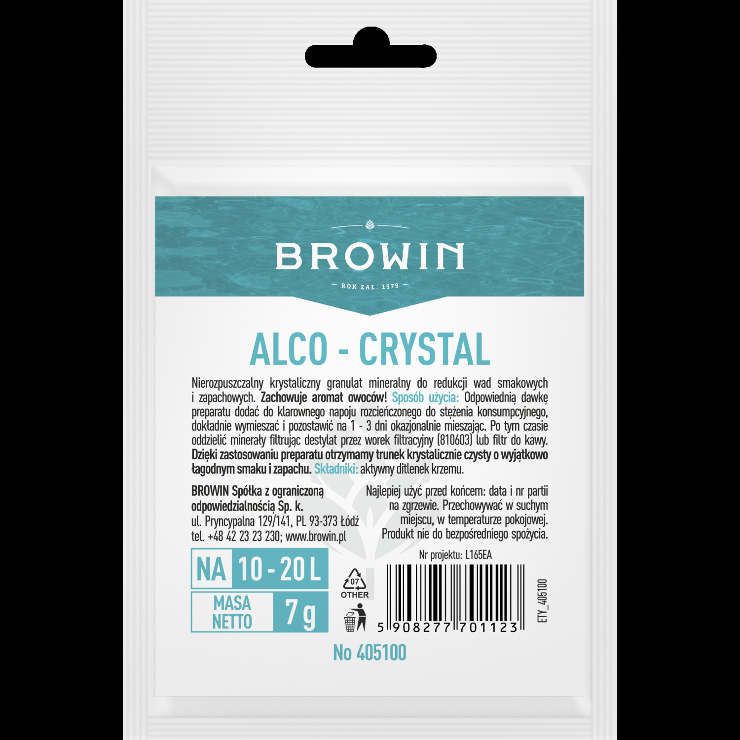 BROWIN Alco-Crystal garšas un aromāta stabilizators