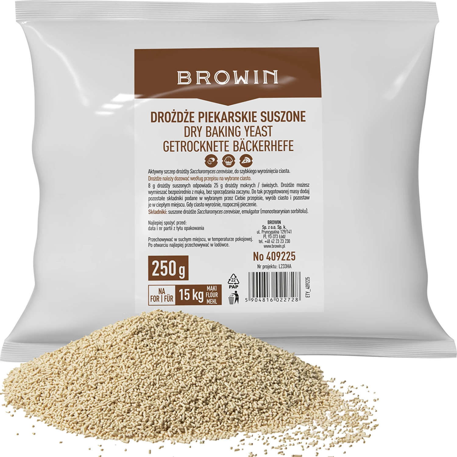 Browin sausais maizes raugs 409225, 250g