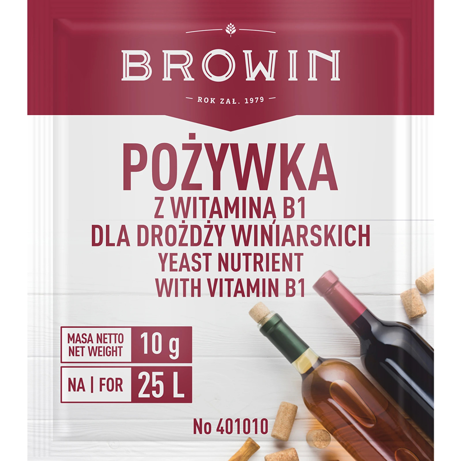 Browin Vīna rauga barība ar B1