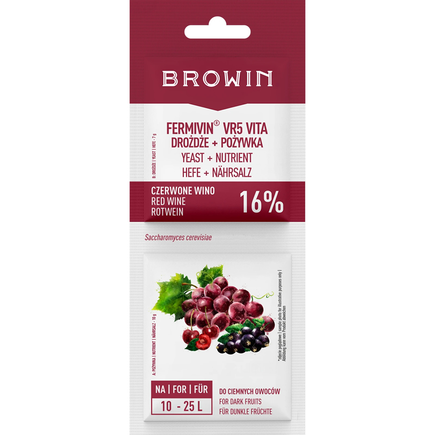 Browin Vīna raugs 400535, 17g, 25L