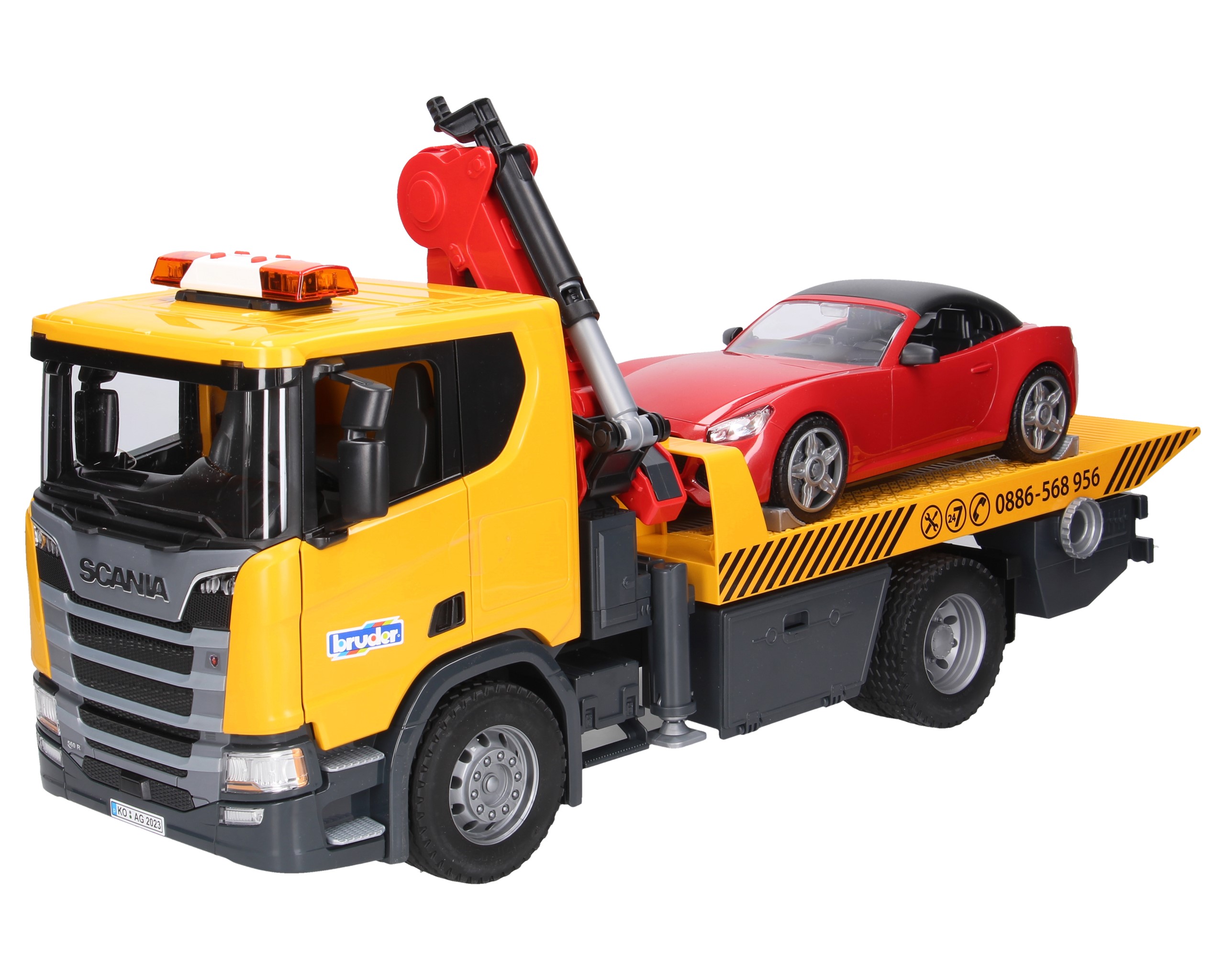 BRUDER 1:16 Evakuators MAN TGS ar