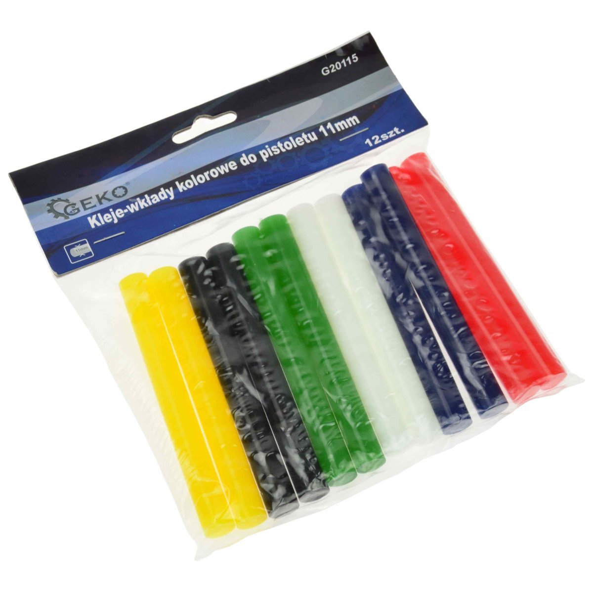 Brusiņi līmes 11mm krāsaini 12gb Geko