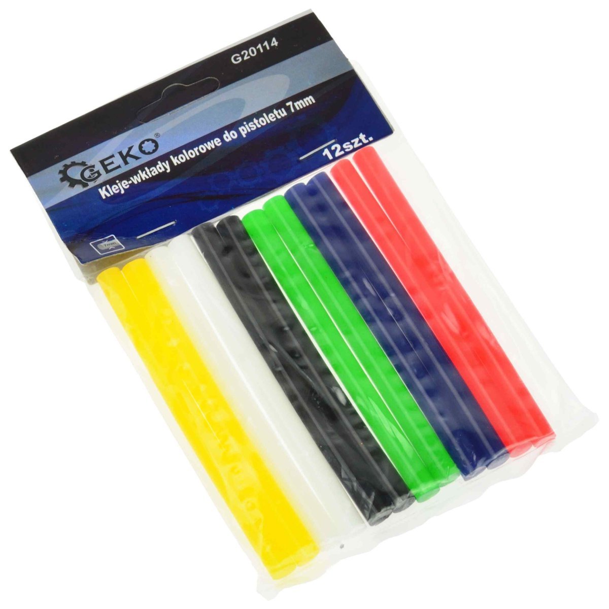 Brusiņi līmes 7mm krāsaini 12gb Geko