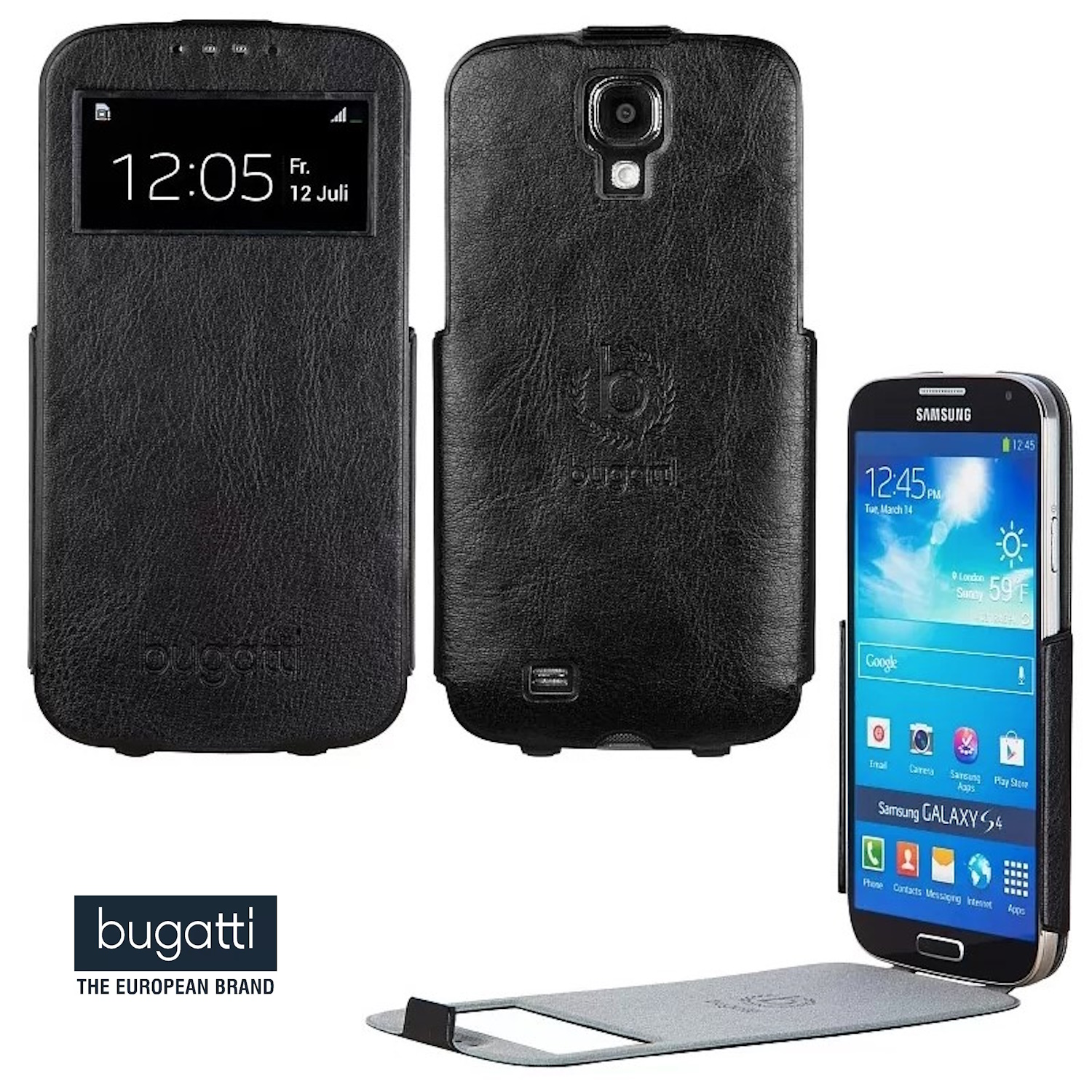 Bugatti BUGFCi9500BK ādas īpaši plāns S-View