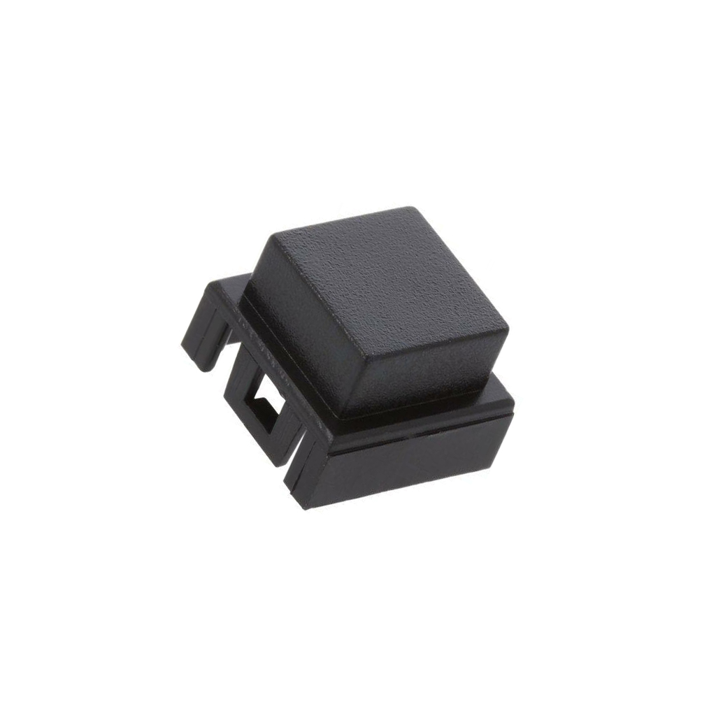 C&K Button; square; black | BTNK0190