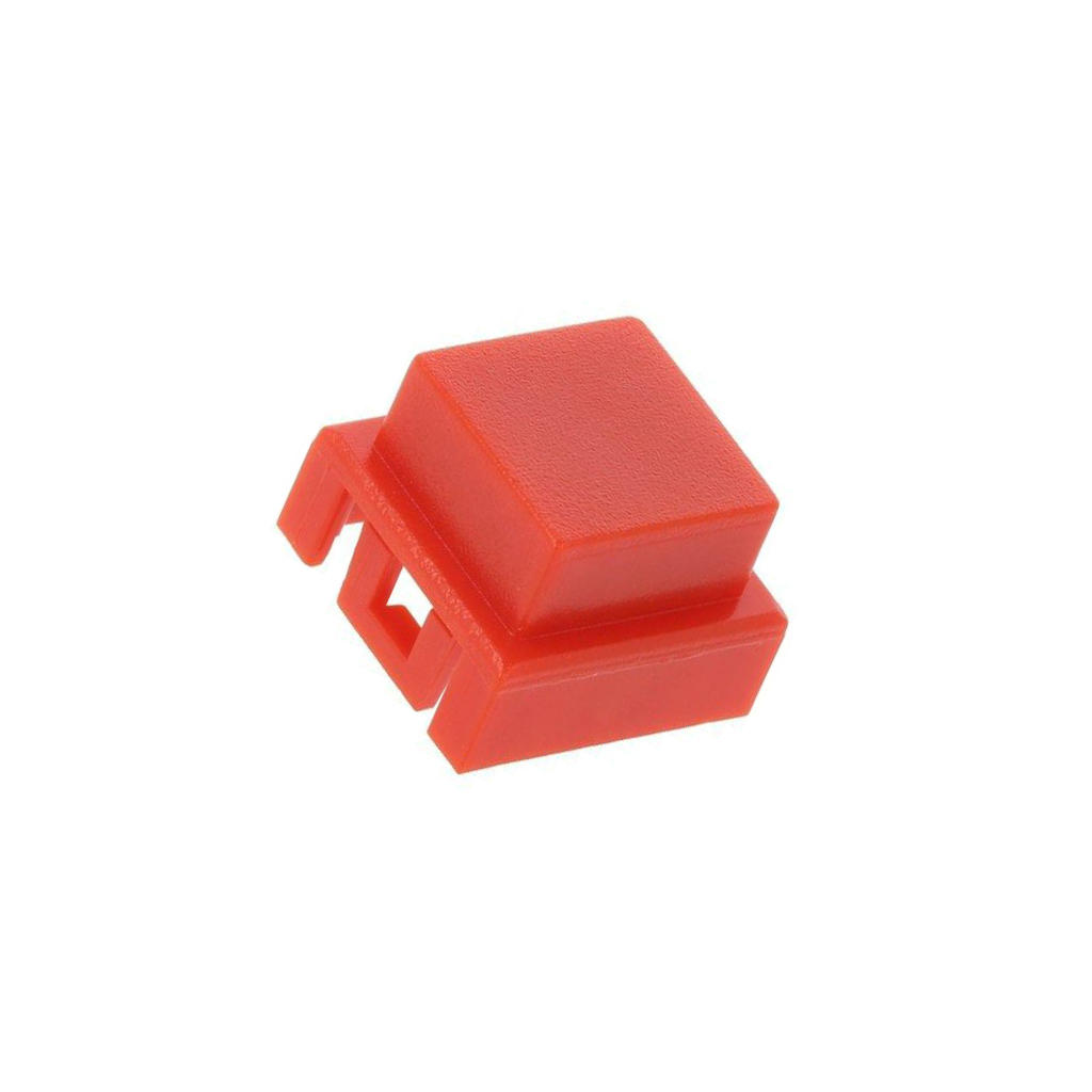 C&K Button; square; red | BTNK0140