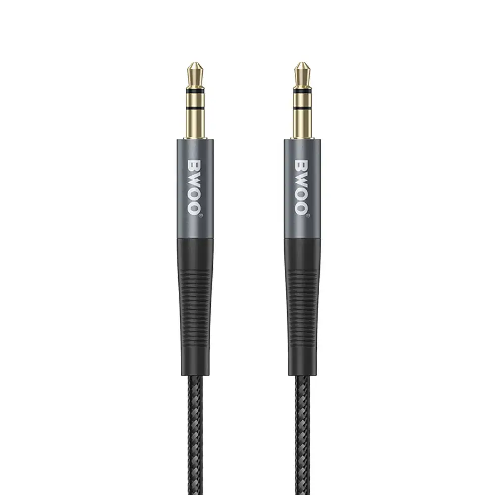 OEM BWOO Nylon braided+Aluminum-alloy shell aux
