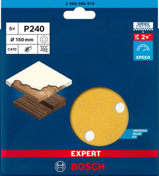 BOSCH C470 smilšpapīrs 150 mm G240