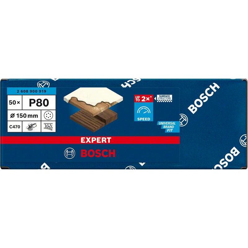 BOSCH C470 smilšpapīrs 150 mm G80