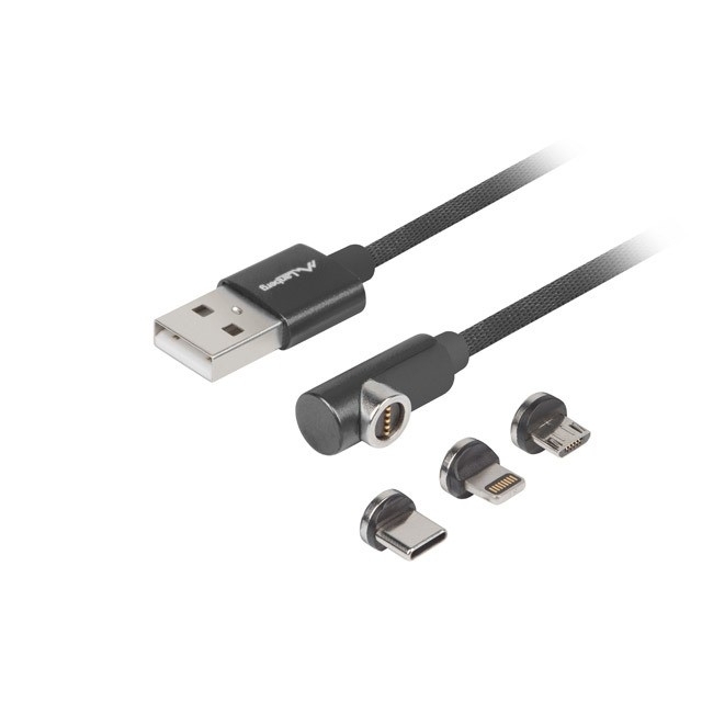 CA-3IN1-21CU-0010-BK Lanberg COMBO USB-A(M)-> USB CA-3IN1-21CU-0010-BK