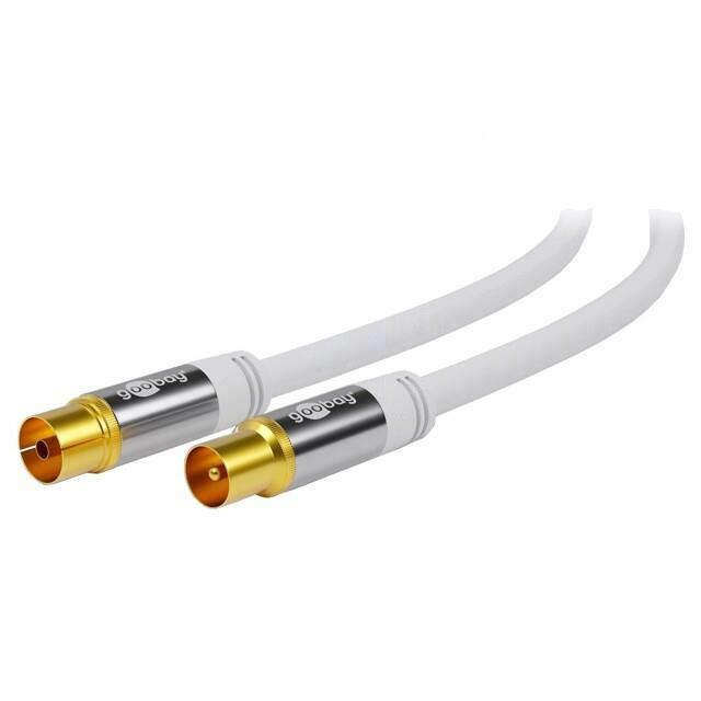 GOOBAY Cable; 1m; coaxial 9.5mm