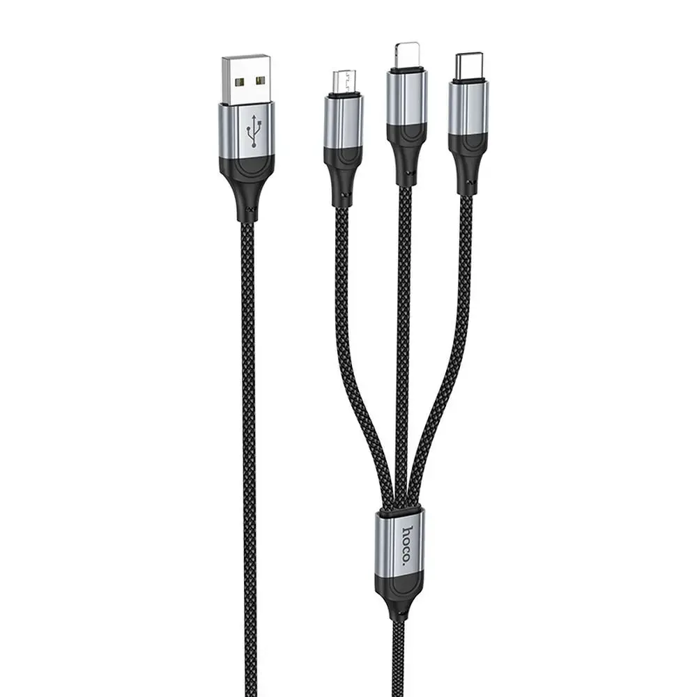 HOCO. Cable 3in1 USB A to