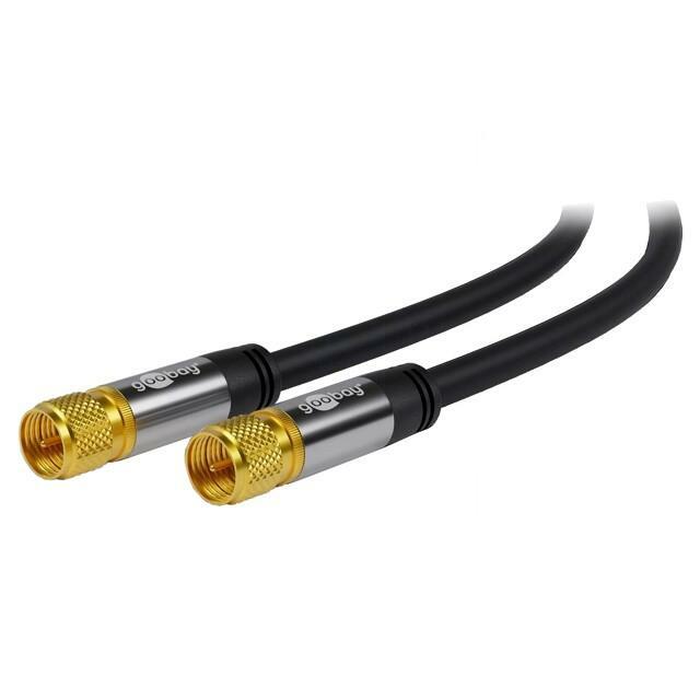 GOOBAY Cable; 3m; F plug,both