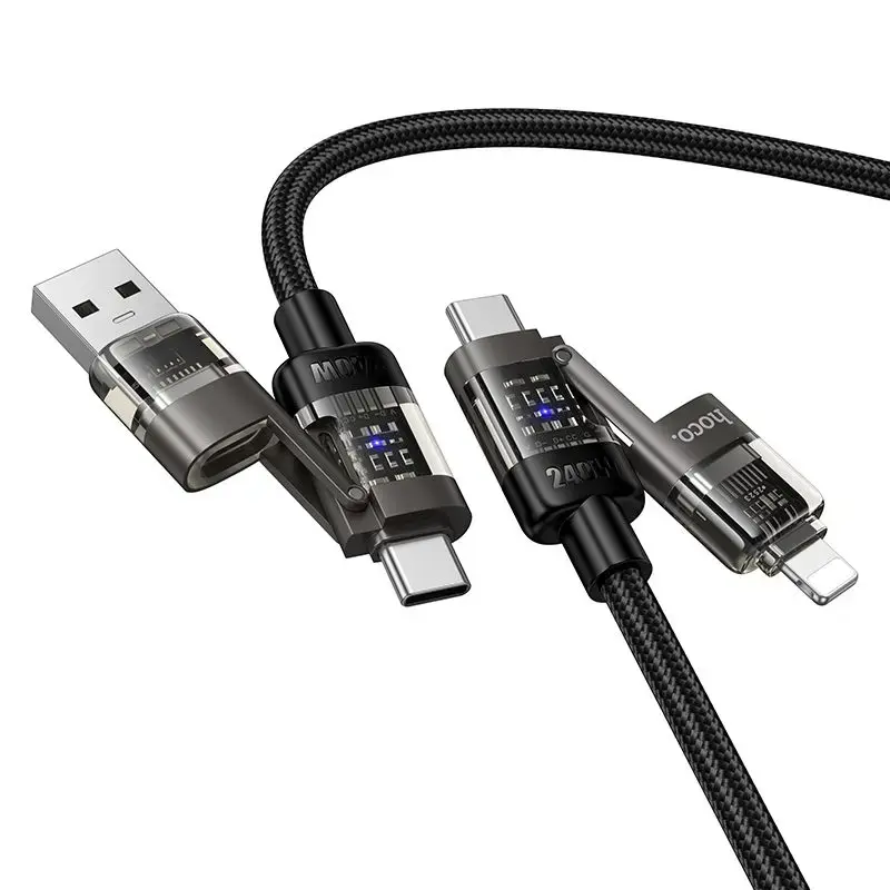 HOCO. Cable 4in1 USB A/C to