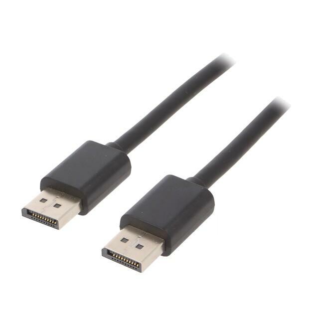 Cable; DisplayPort plug,both sides; 5K