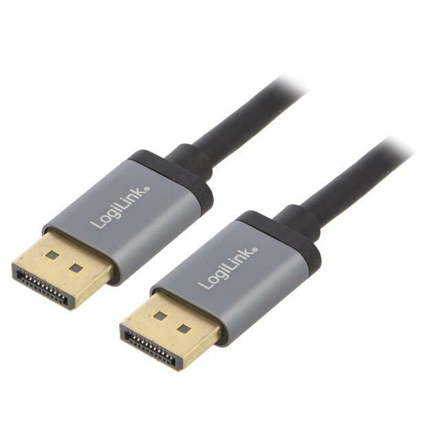 LOGILINK Cable; DisplayPort plug,both sides