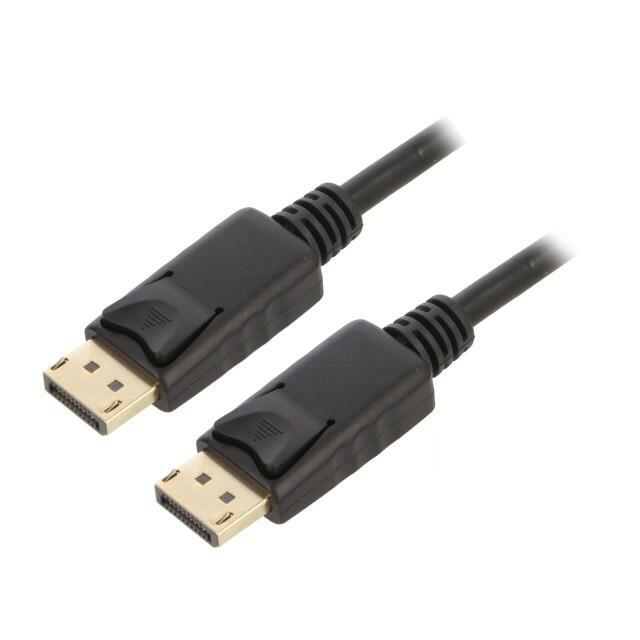 LOGILINK Cable; DisplayPort plug,both sides