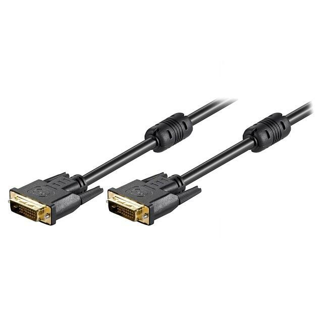GOOBAY Cable; DVI-D (24+1) plug,both
