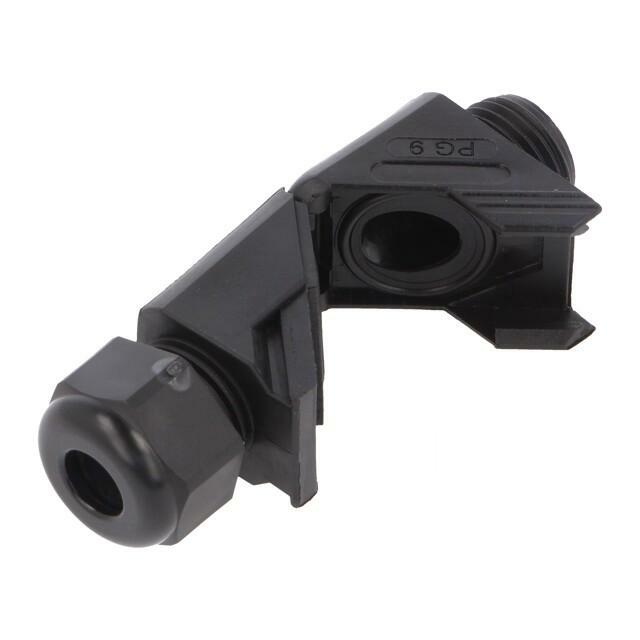 Cable gland; angular; PG9; IP68; polyamide