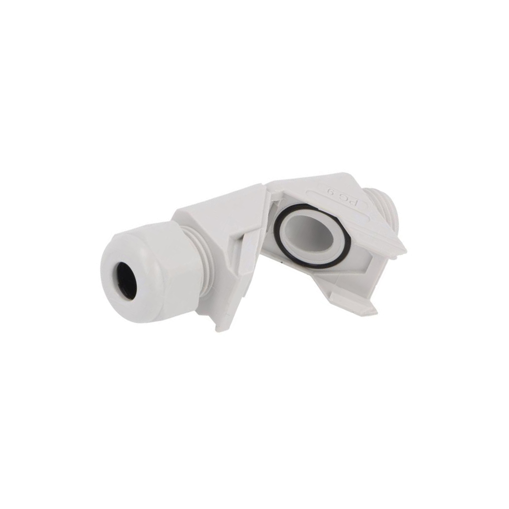 Cable gland; angular; PG9; IP68; polyamide