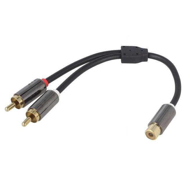 4CARMEDIA Cable; gold-plated; RCA socket,RCA