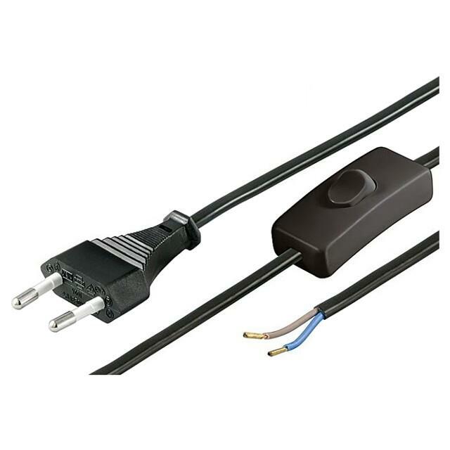 GOOBAY Cable; H03VVH2-F; 2x0.75mm2; CEE