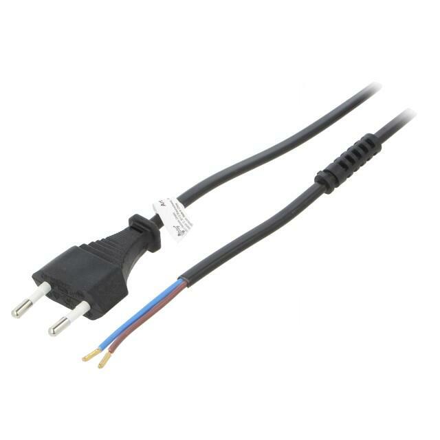 GOOBAY Cable; H03VVH2-F; 2x0.75mm2; CEE