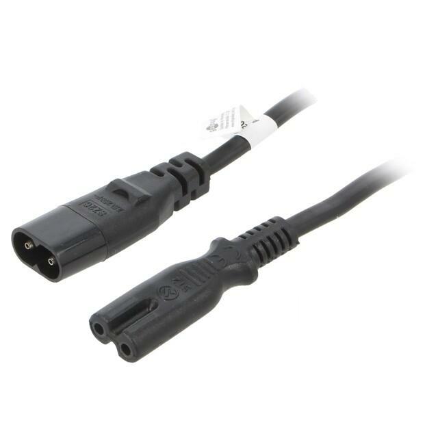 GOOBAY Cable; H03VVH2-F; 2x0.75mm2; IEC