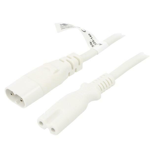 GOOBAY Cable; H03VVH2-F; 2x0.75mm2; IEC