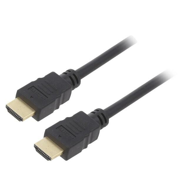 Cable; HDMI plug,both sides; PVC