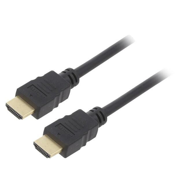 Cable; HDMI plug,both sides; PVC