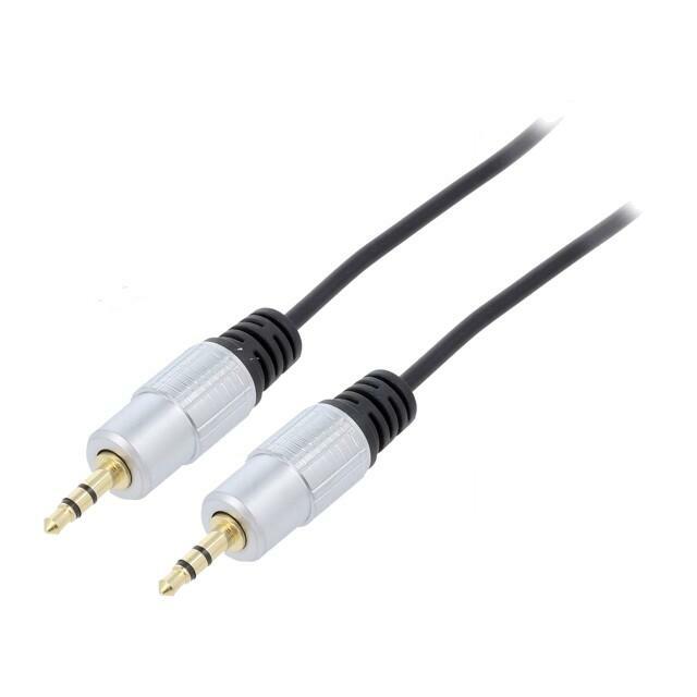 Cable; Jack 3.5mm 3pin plug