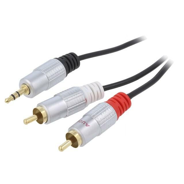 Cable; Jack 3.5mm 3pin plug