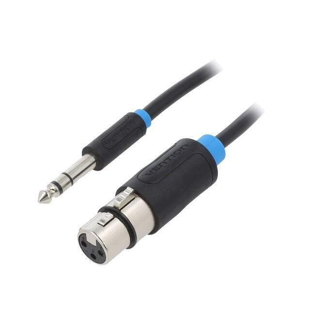 VENTION Cable; Jack 6,3mm 3pin