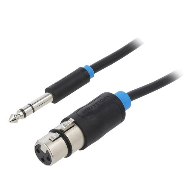 VENTION Cable; Jack 6,3mm 3pin