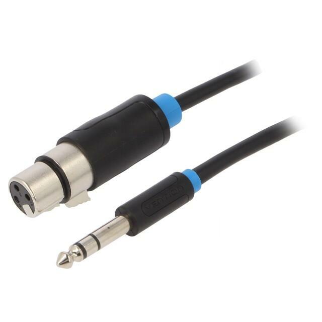 VENTION Cable; Jack 6,3mm 3pin
