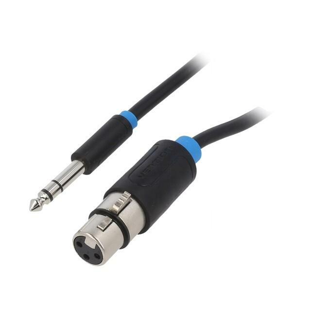 VENTION Cable; Jack 6,3mm 3pin