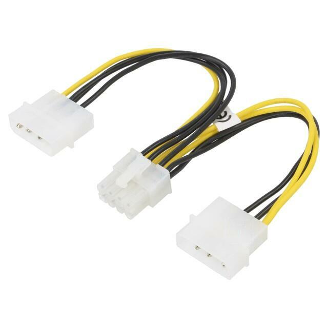 GOOBAY Cable: mains; Molex male x2