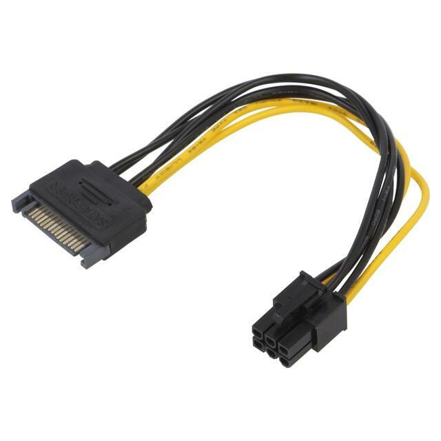 AKYGA Cable: mains SATA; PCIe 6pin
