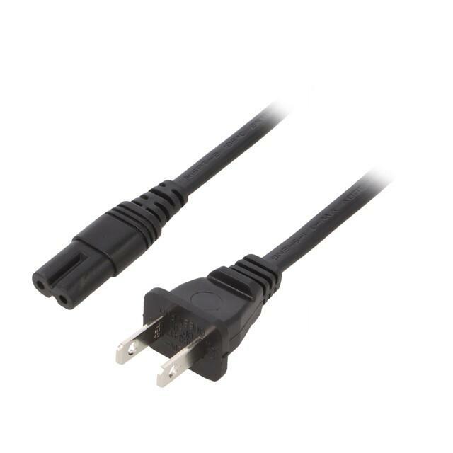 SCHURTER Cable; NISPT-2; 2x18AWG; IEC C7