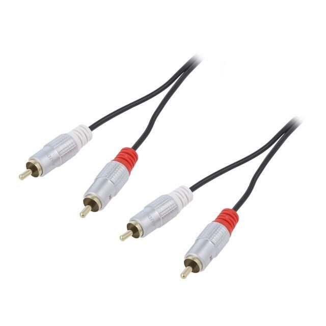 Cable; RCA plug x2,both sides