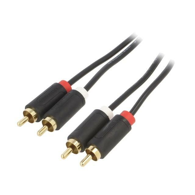 VENTION Cable; RCA plug x2,both