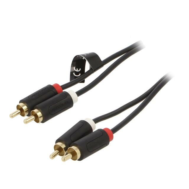 VENTION Cable; RCA plug x2,both
