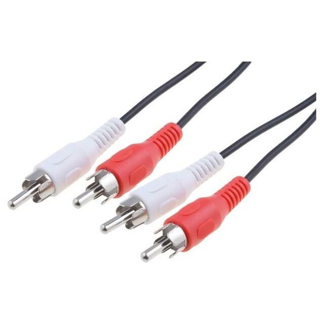 GOOBAY Cable; RCA plug x2,both