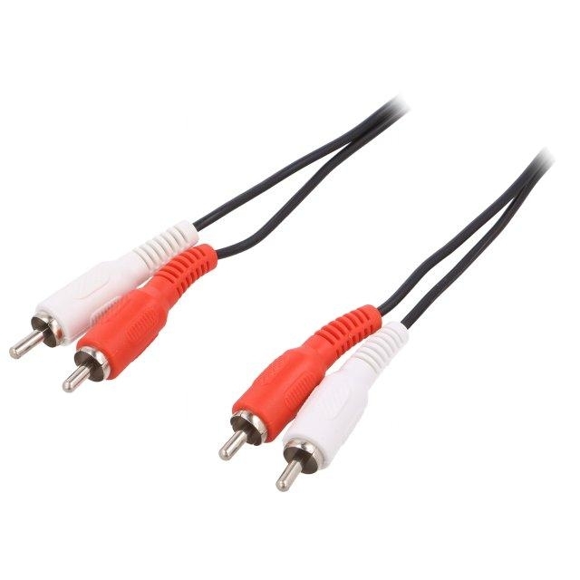 LOGILINK Cable; RCA plug x2,both