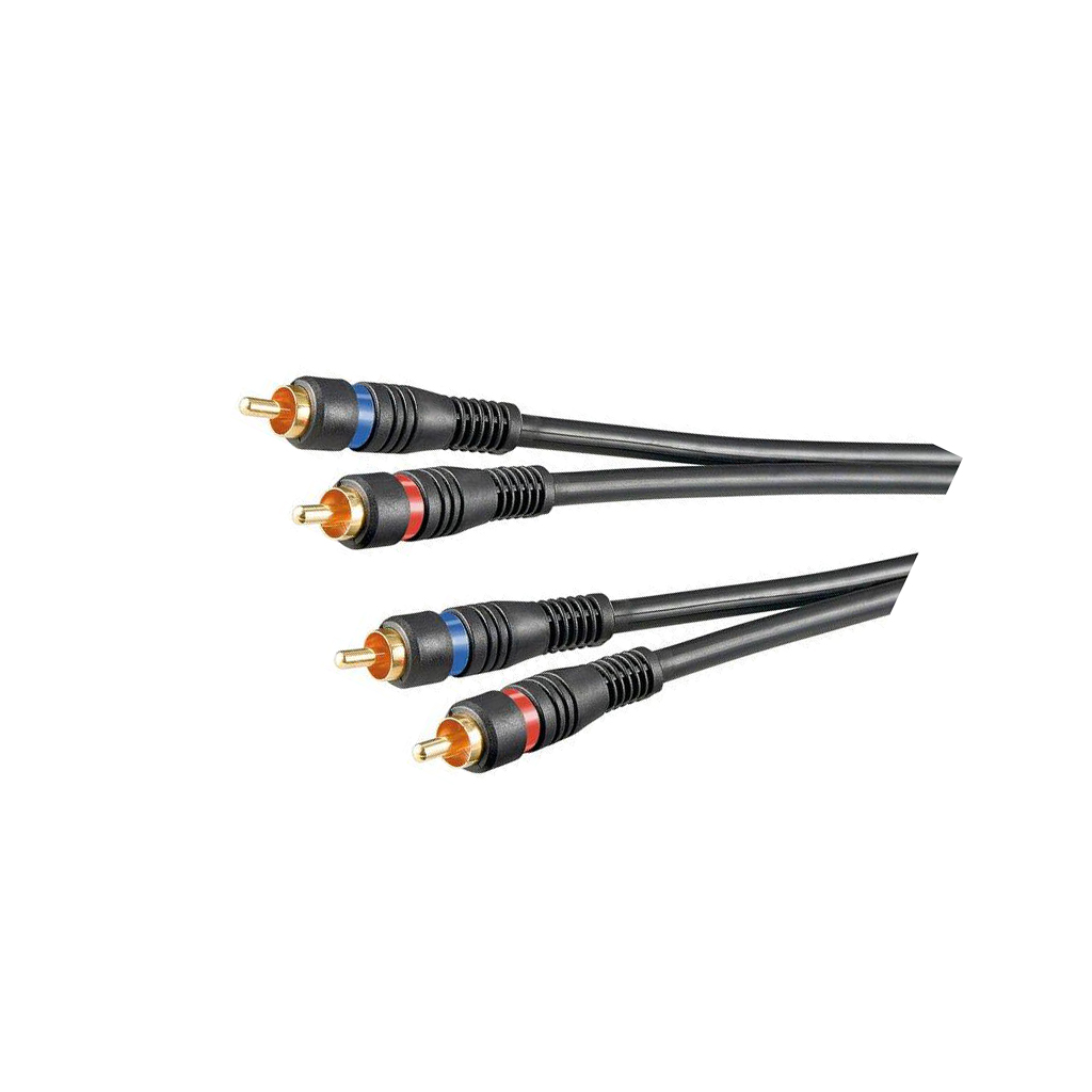 GOOBAY Cable; RCA plug x2,both
