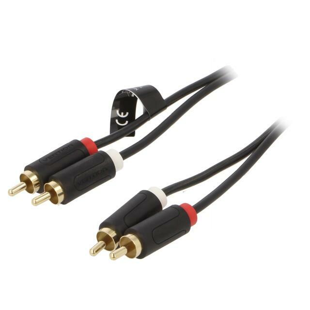 VENTION Cable; RCA plug x2,both