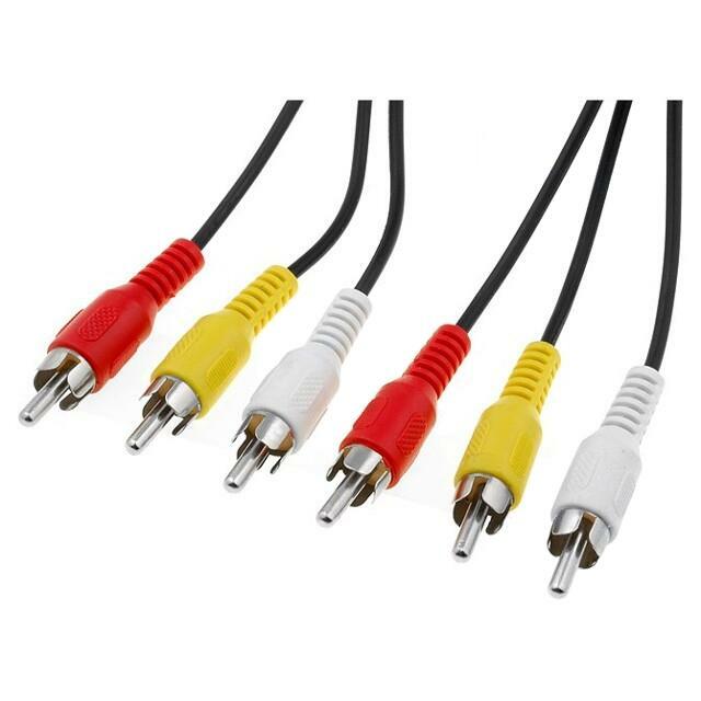 GOOBAY Cable; RCA plug x3,both